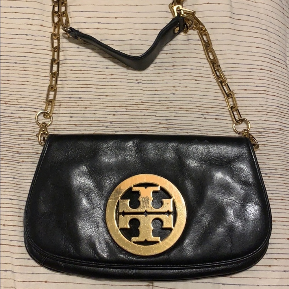 Tory Burch crossbody black clutch